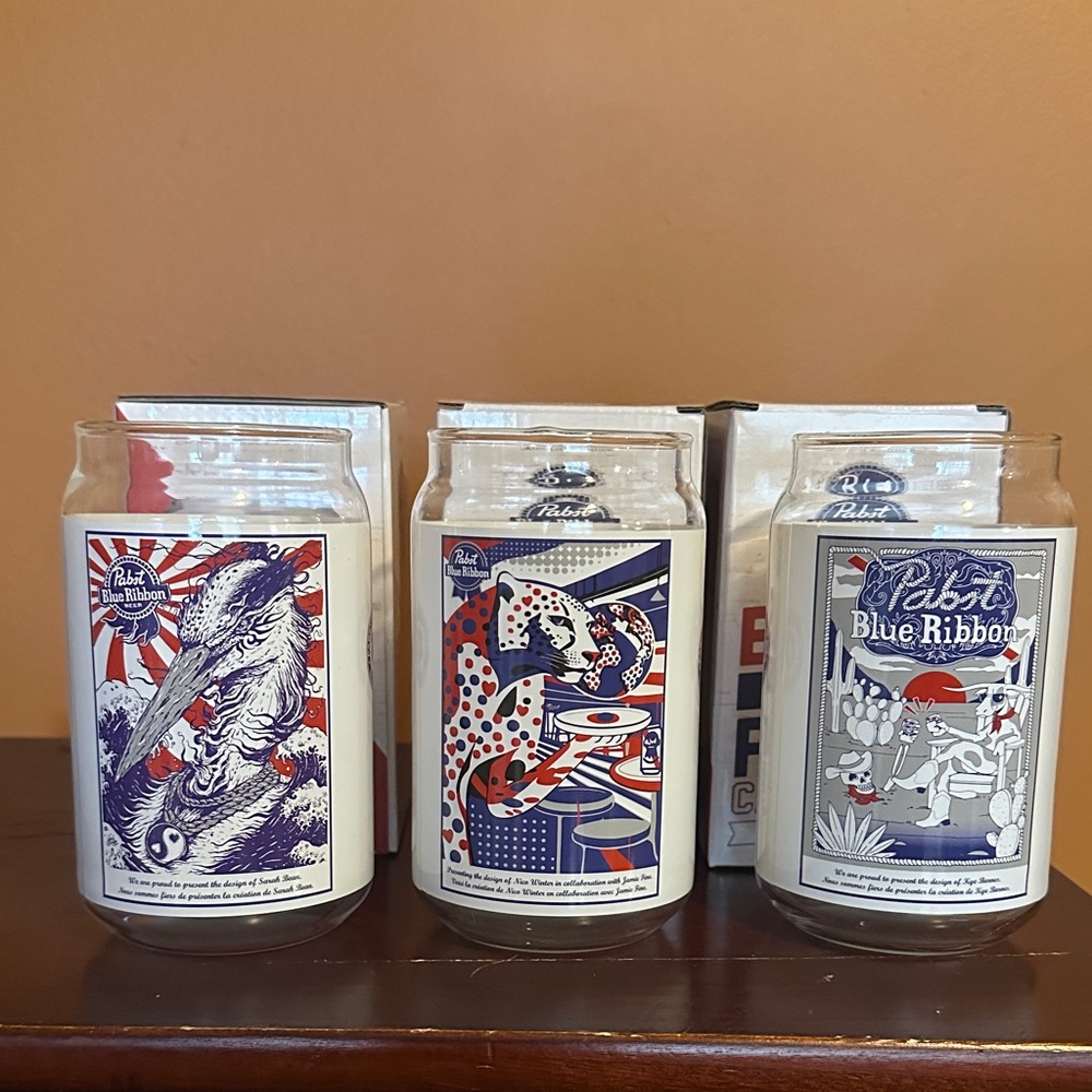 PBR Art Can Glass collectors Cup